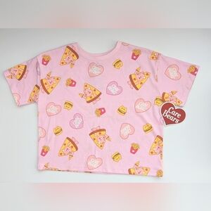 NWT Care Bears Kids (Medium / 7-8) Pink Cropped Graphics T-Shirt/Top/Shirt